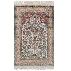 Rug & Kilim’s Persian style Rug in Beige with Floral Pictorial Patterns