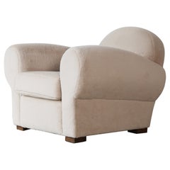 Superb Club Chair, Upholstered in Pure Alpaca