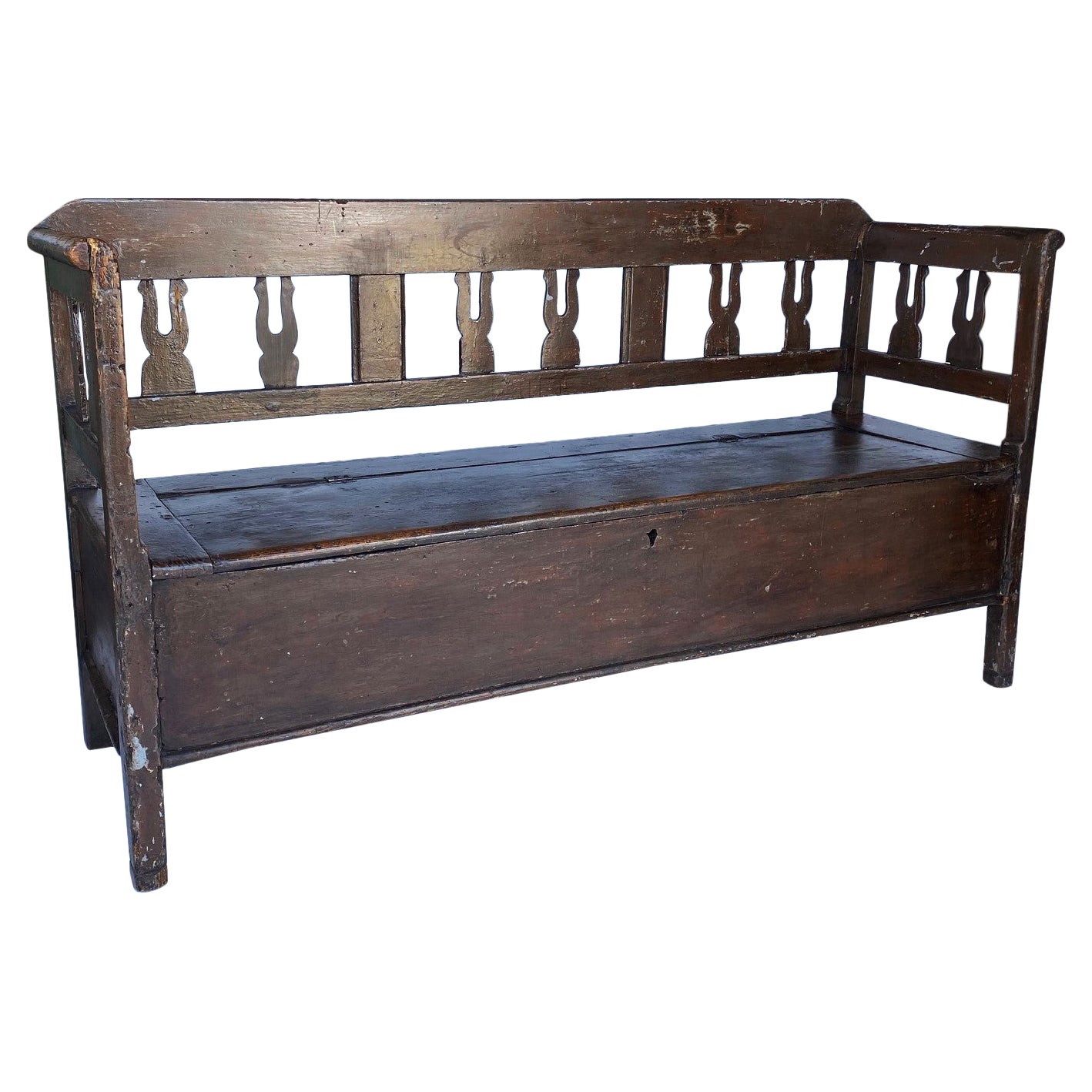 19th Century Rustic Bench For Sale