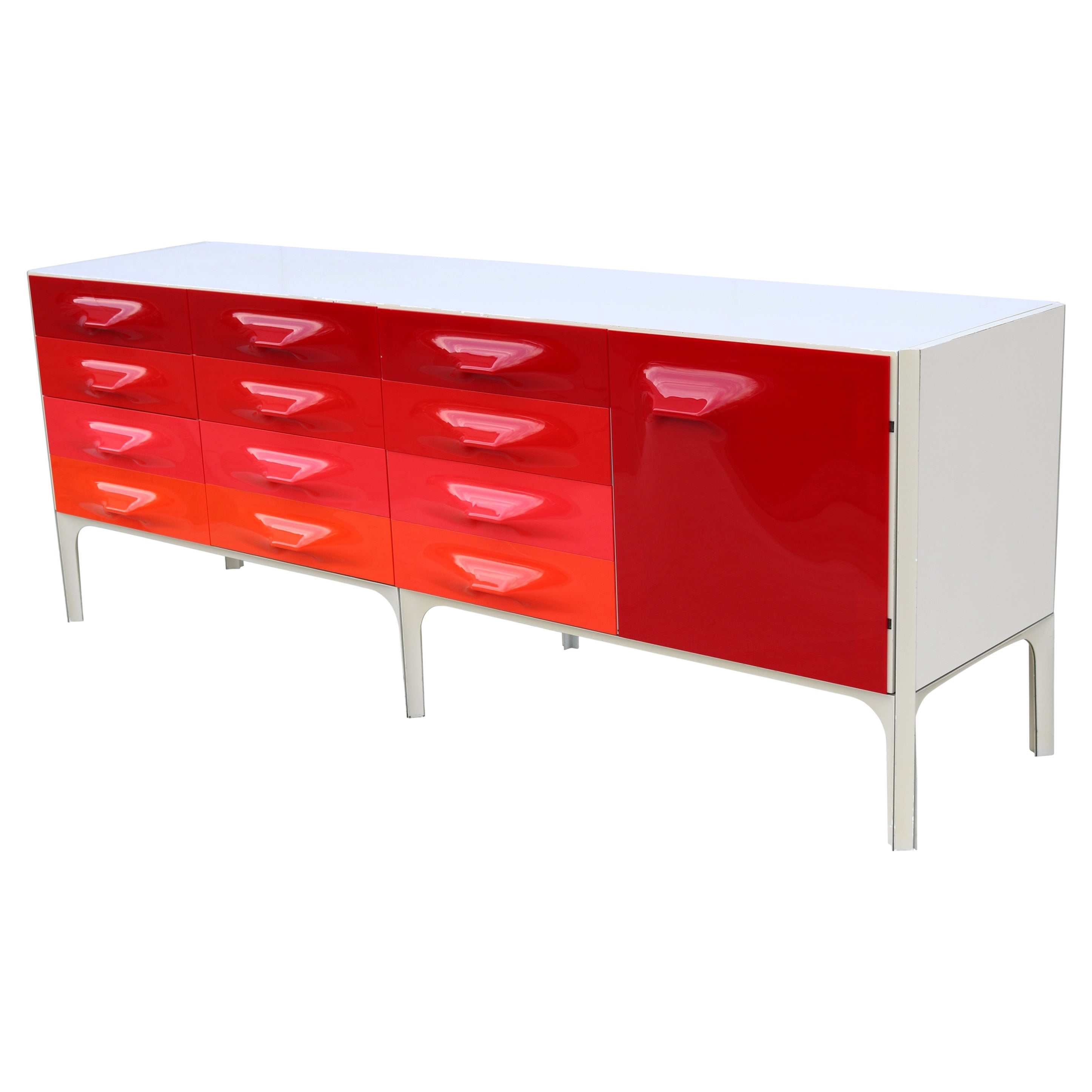 Mid-Century Modern Raymond Loewy DF2000 Credenza or Dresser by Doubinsky Freres For Sale