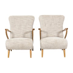 Pair of Mid-Century Modern Italian Armchairs by Paolo Buffa