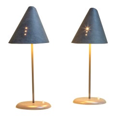 Used 20th Century Man Ray for Gavina Pair of Table Lamps mod. La lune sous le chapeau