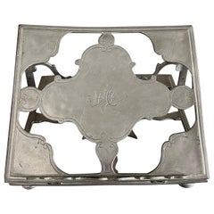 Pewter book stand Dated 1765
