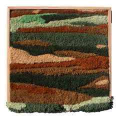 Handgemachter Wandteppich aus Wolle Contemporary Tapestry, Textilkunst, Faserkunst von Ohxoja