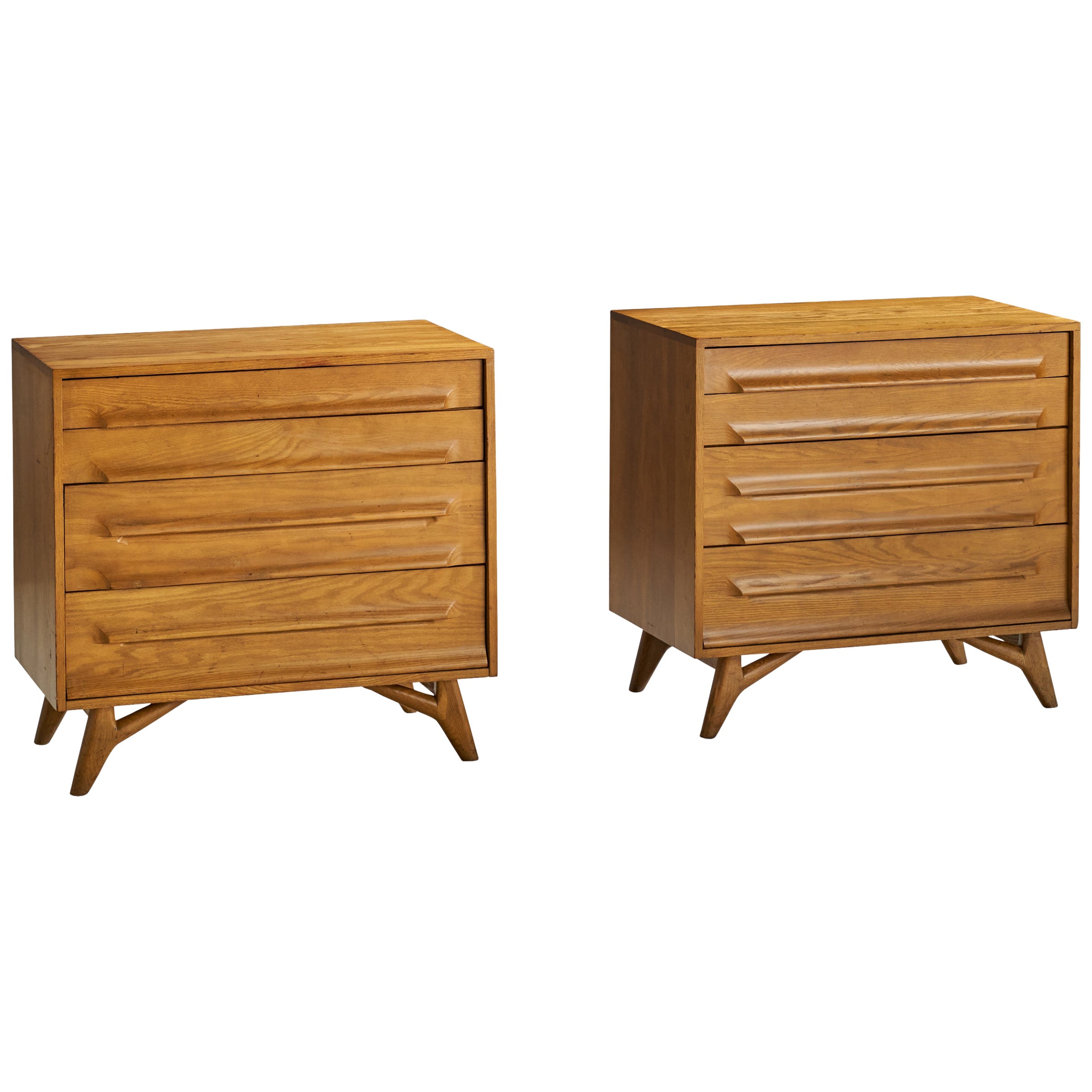 Jack Van Der Molen, Chests of Drawers, Oak, USA, 1950s