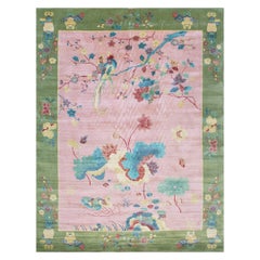 Contemporary Chinese Art Deco Style Carpet ( 8'10" X 11'8" )