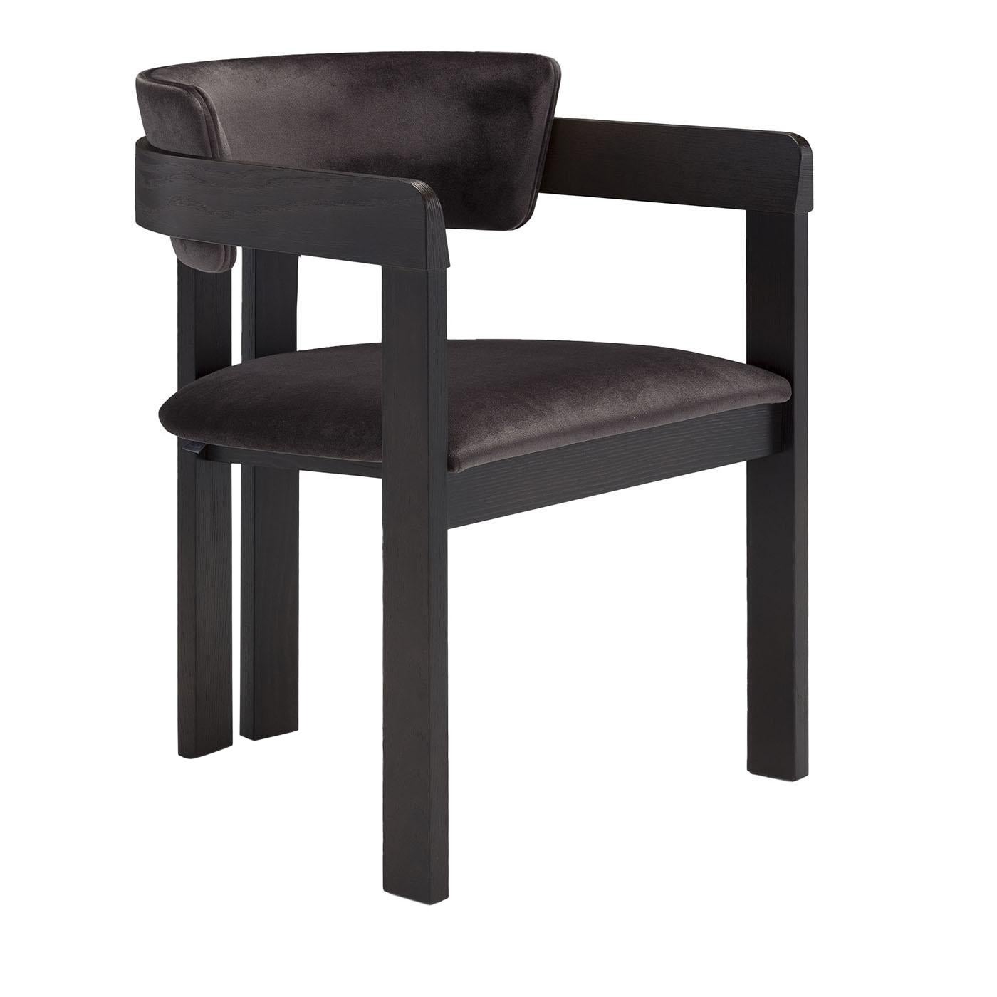 Chaise noire Ines en vente