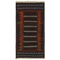 Used Afghan Kilim Rug with Polychromatic Stripes, from Rug & Kilim