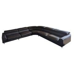  ROCHE BOBOIS 10'x10'  L-SHAPE Modulares Leder-Sofa