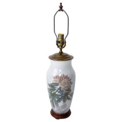 Mid 20th Century Royal Copenhagen Rhododendron Table Lamp