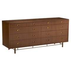 Used Bert England, Dresser, Wood, Brass, USA, 1940s