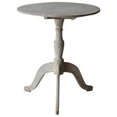 Antique 19th Century Swedish Pedestal Table