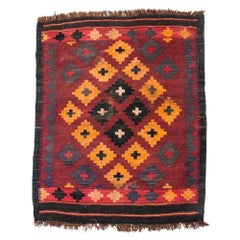 Semi-Antique Kilim Wool Rug, 3' x 2'