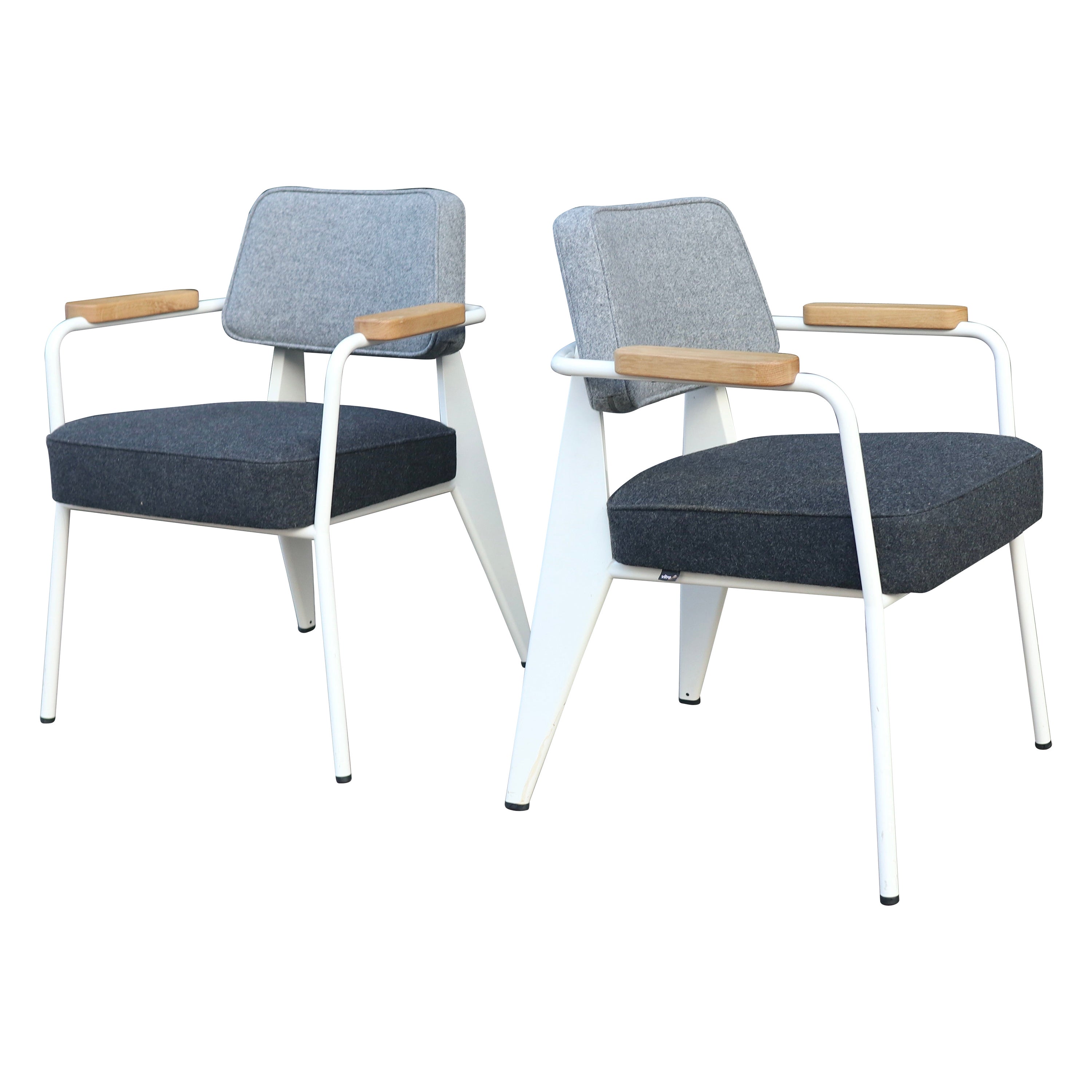 Paire de Fauteuil Directional par Jean Prouvé pour VITRA