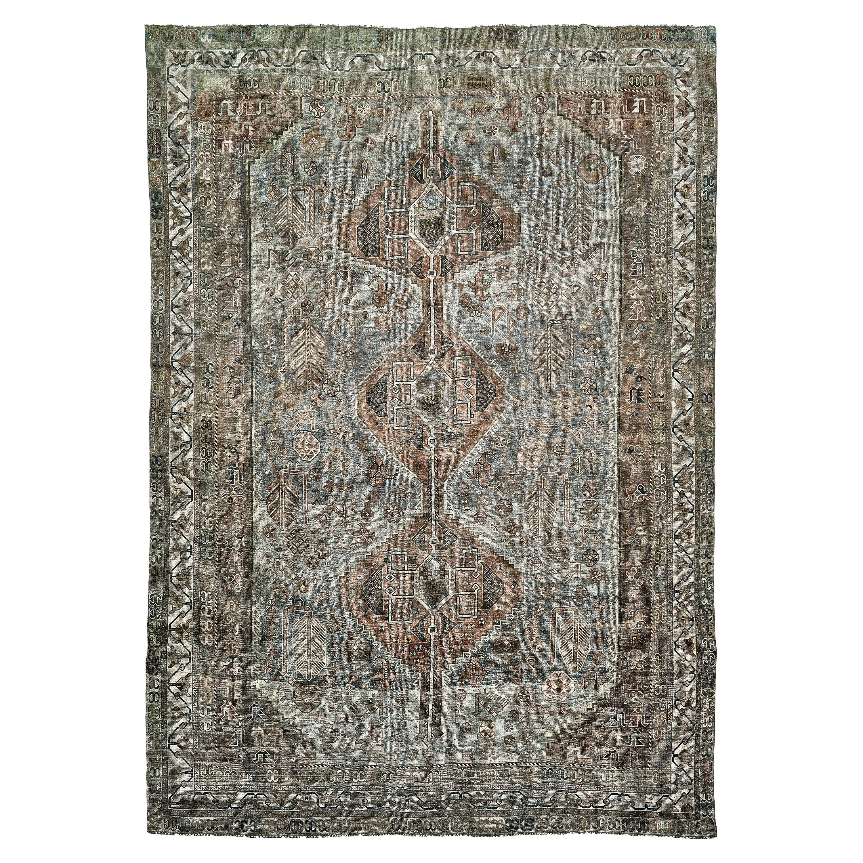 Tapis persan Ghashgai ancien en vente