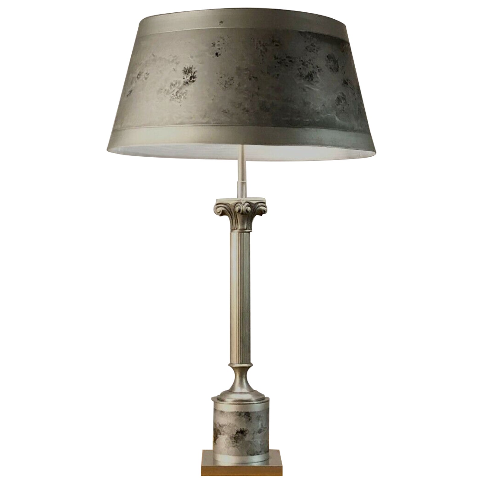 LAMPADA DA TAVOLO NEO-CLASSICA SHABBY-CHIC di Maison Charles, Francia 1970