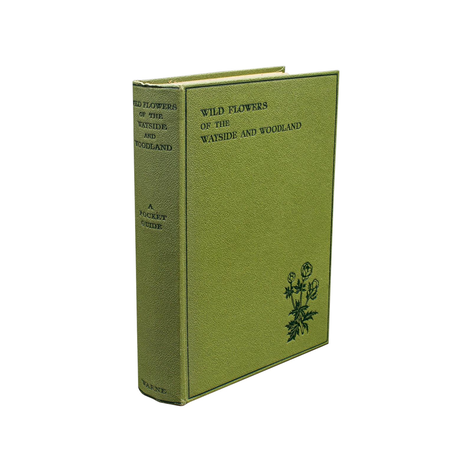 Vintage Reference Book, Wild Flowers of the Wayside, English, Botanical Guide For Sale