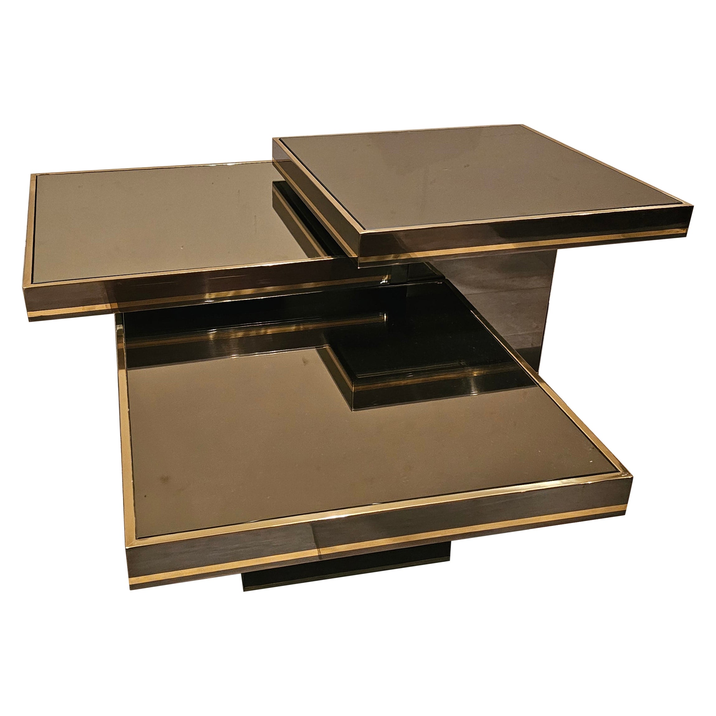 Set of 3 Square Nesting Tables from BelgoChrom For Sale