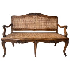 18 th Century French Louis XV Walnut  Sofa 