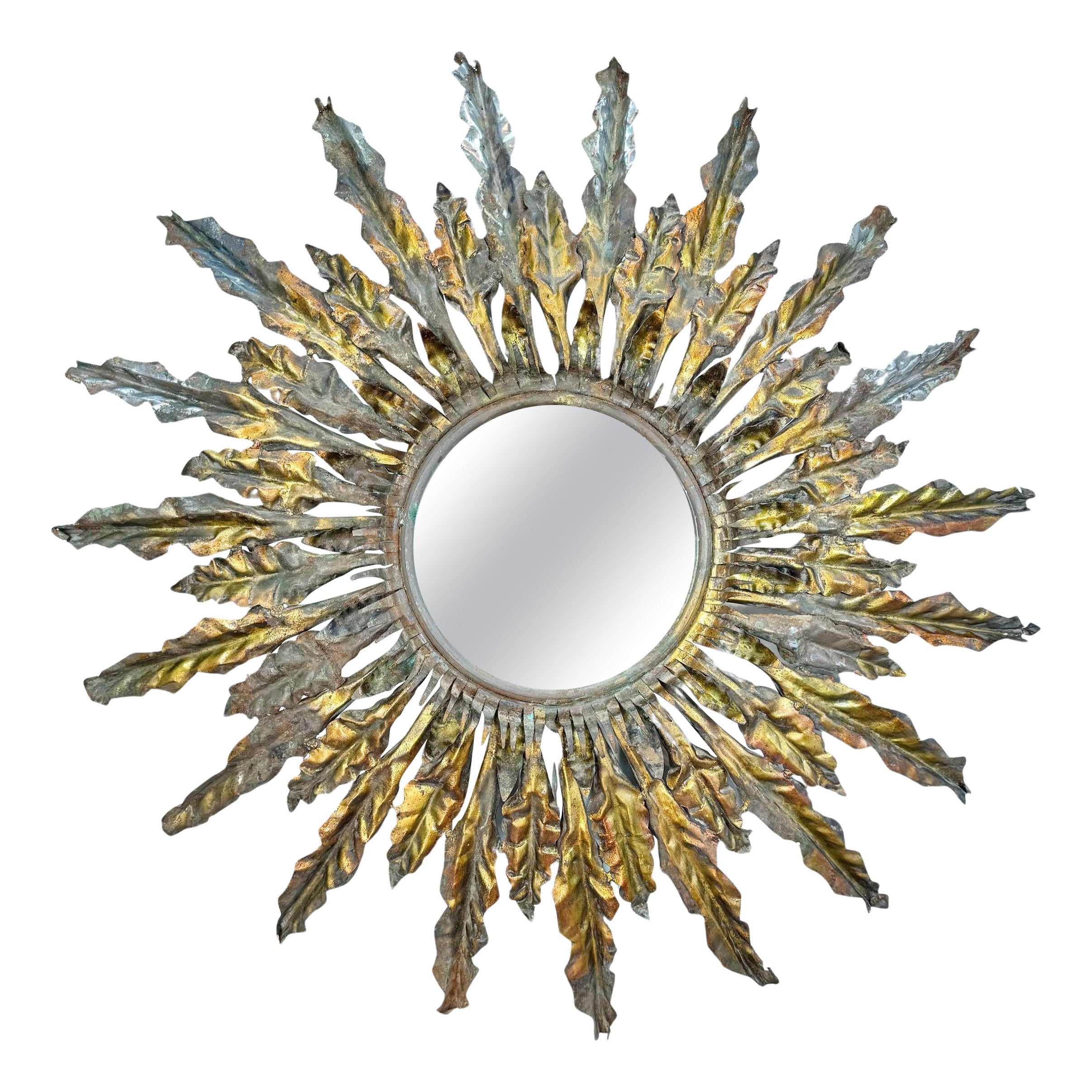 Statement Illuminated Sunburst Mirror  For Sale