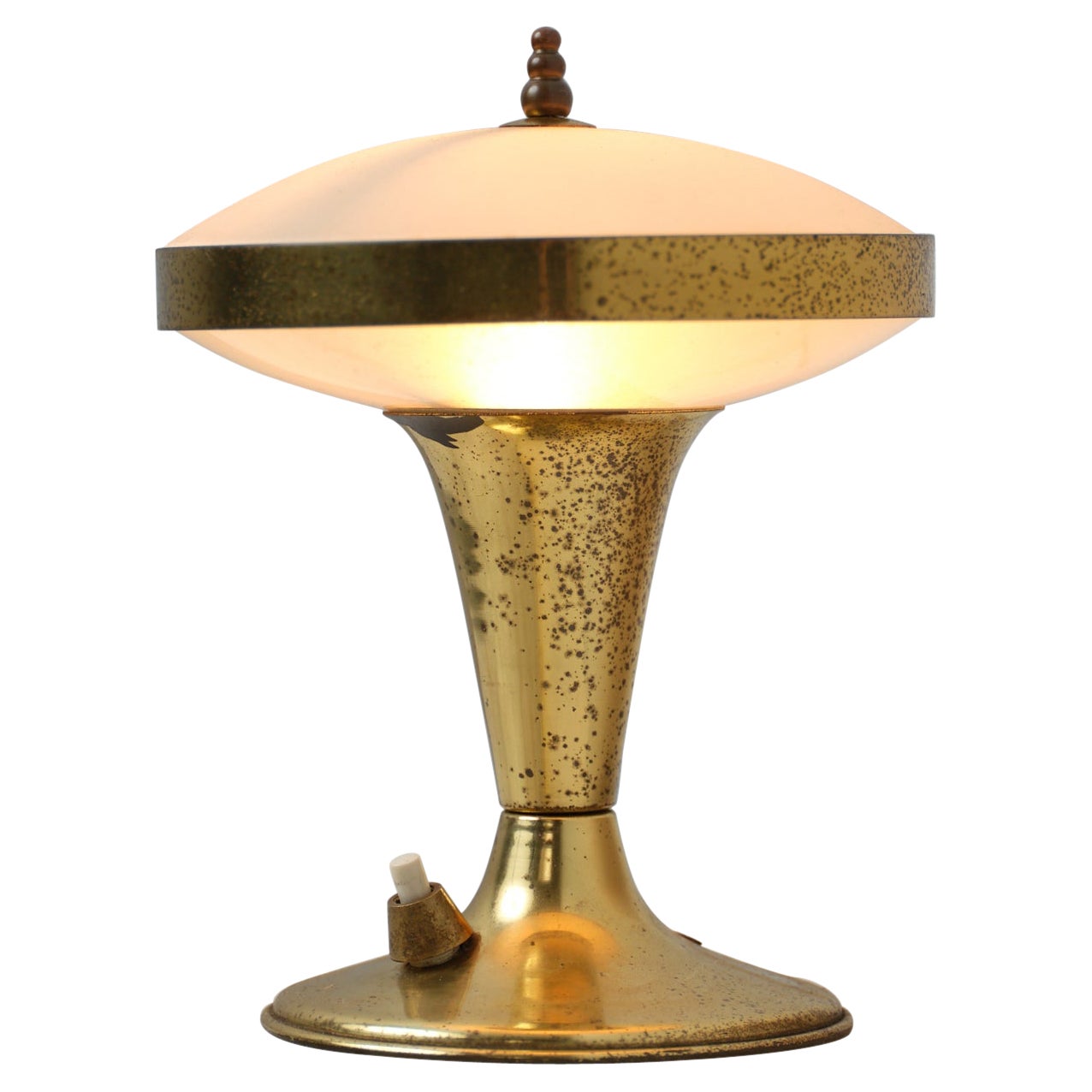 1950s Italian Design Brass Table Lamp 