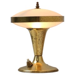 Vintage 1950s Italian Design Brass Table Lamp 