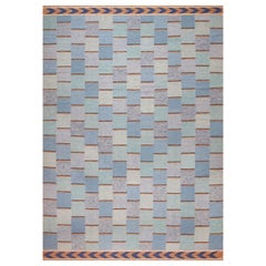 Collection Nazmiyal, design suédois géométrique et moderne, tapis tissé à plat 10' x 14'2"