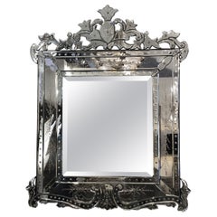 Vintage Glistening & Glamorous Venetian Style Mirror