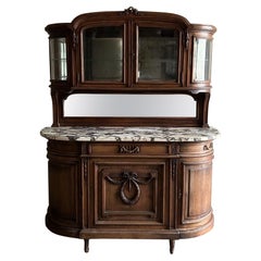 Used marble top hunters cabinet