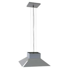 Minimalistische grau emaillierte Metall-Deckenleuchte für Artimeta, 1970er Jahre