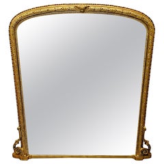 Used A Very Fine Large 19th Century Giltwood Overmantel Mirror