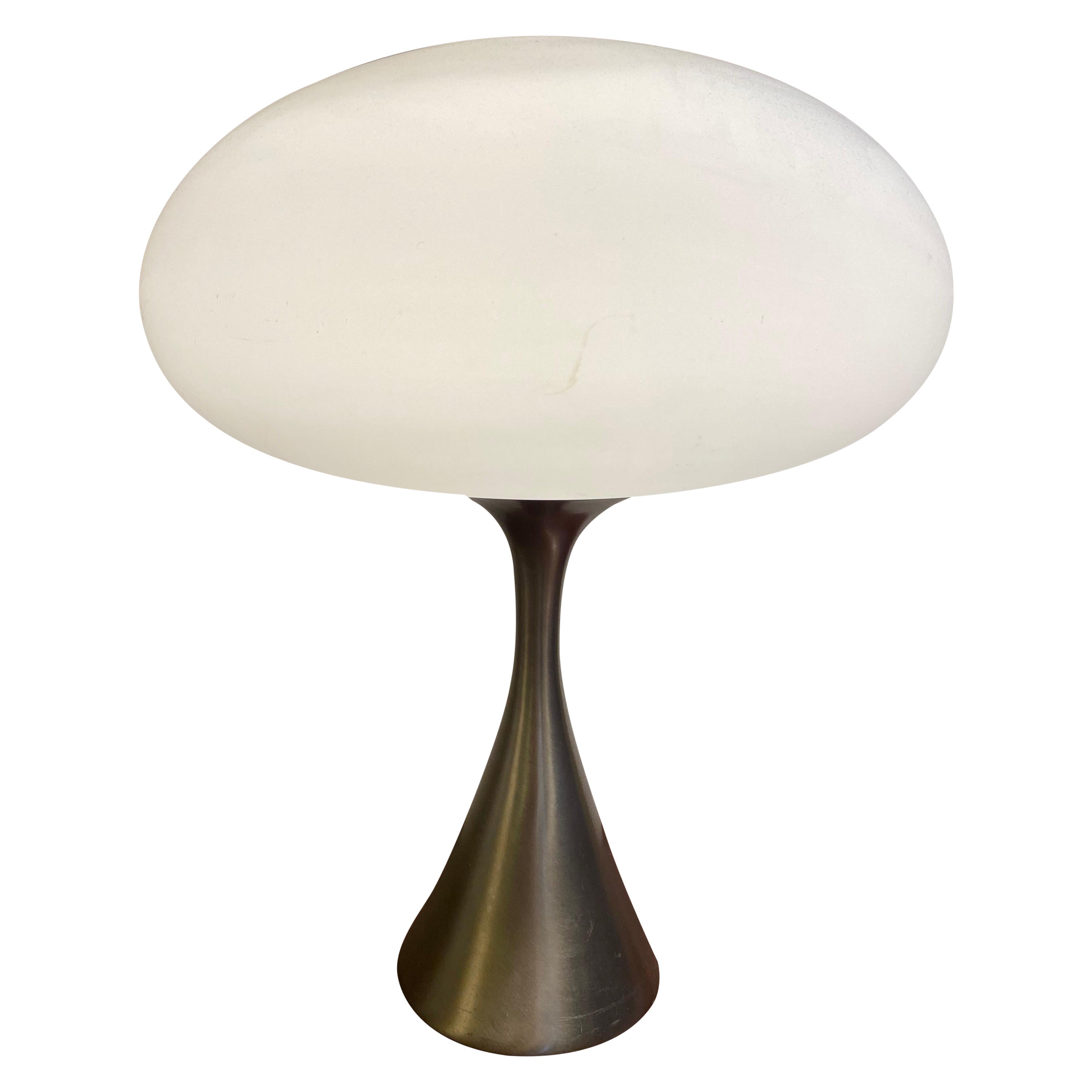 Original Stainless Laurel Mushroom Table Lamp For Sale