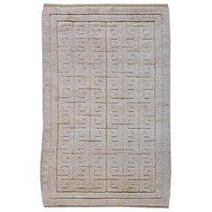 Retro Midcentury Swedish Half-Pile Rug