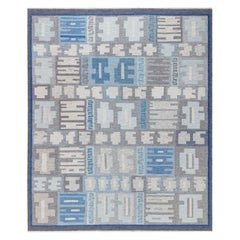 Swedish Flat Woven Rug by Alice Lund