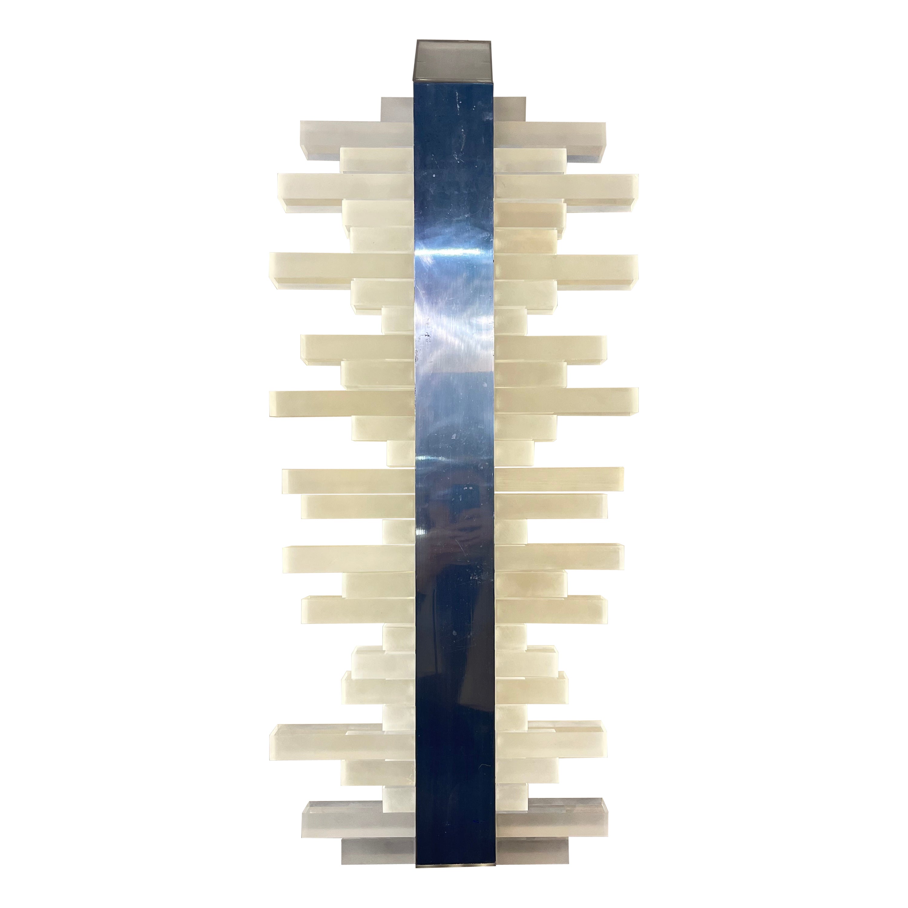 Wall lamp wall sconce "Modulo" design Giuseppe Ravasio for NEW LAMP - 1970 For Sale
