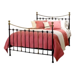 Black Antique Bed with Decorative Castings MK299