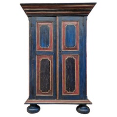 Used Colonial Bavarian Wardrobe Cupboard