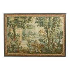 Vintage Tapestry Depicting a Hidden Garden 7.5X5
