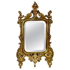 Gilt Bronze Rococo Vanity Mirror