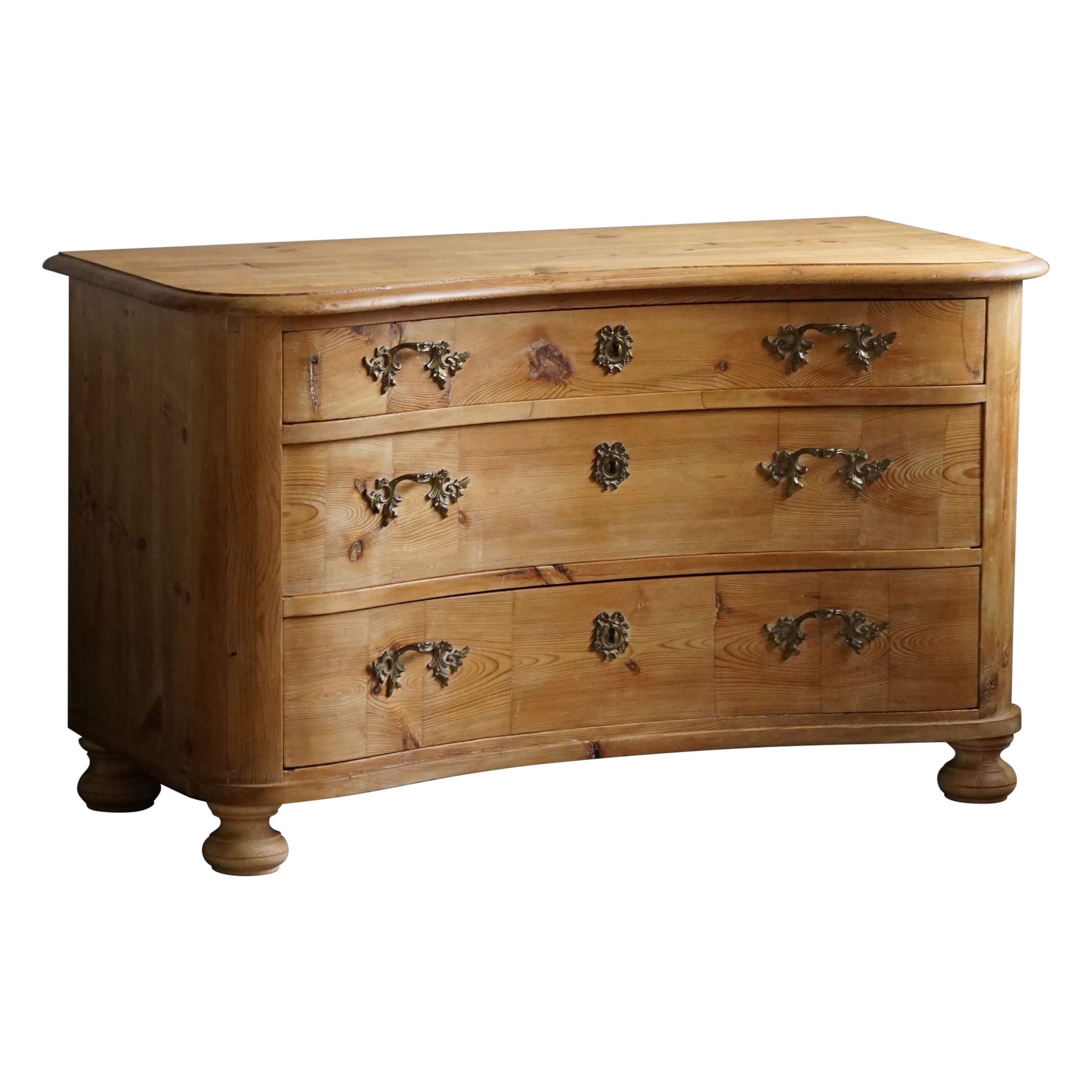 Antique Chest of Drawer, Made by a Danish Cabinetmaker, Late 19th Century