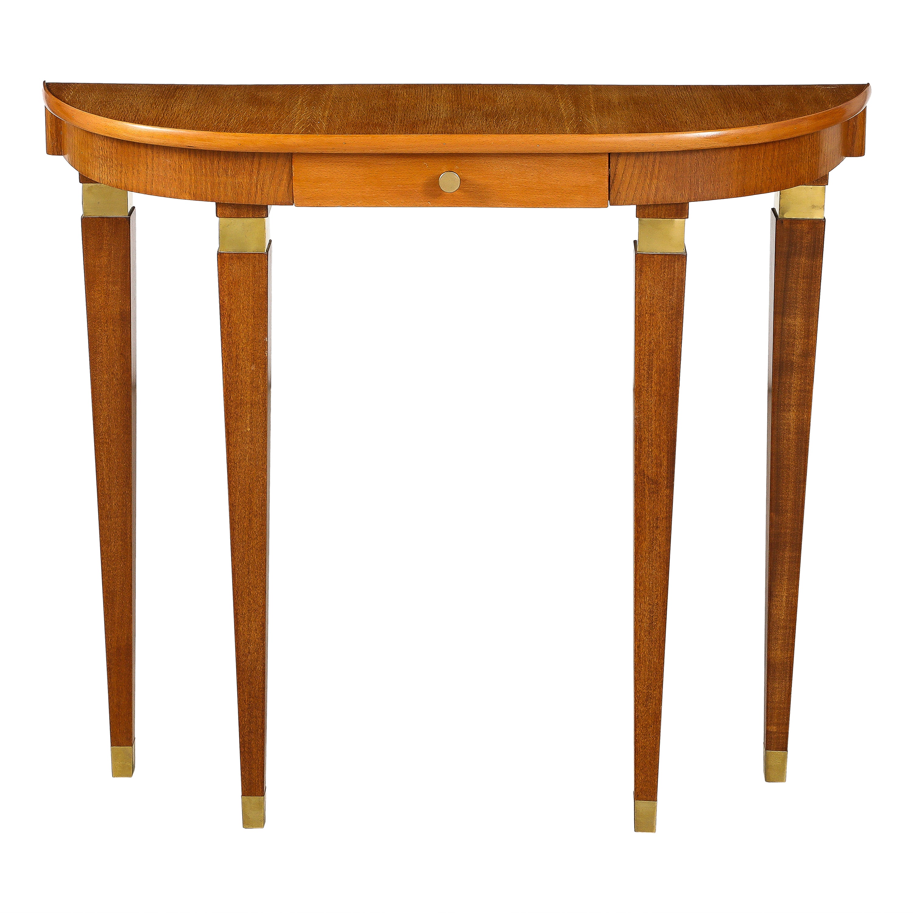 Table console italienne en bois d'érable, Italie, vers 1940  en vente
