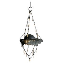 19th C Bronze pendant with Bats