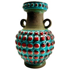 Retro Floor Vase Marked W Germany 65-45 Bay Ceramic Excellent Condition