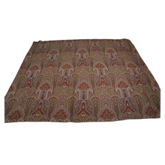 Vintage Anichini Vermont Kashmir Jacquard King Coverlet Viscose Throw Blanket 108"