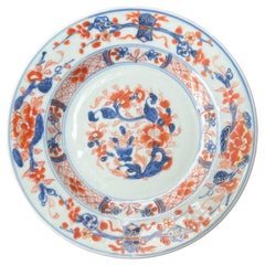 China, 18th Century Chinese Export Imari Porcelain Plate with vase pattern 1710