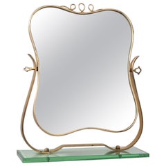 Table miroir dans le style de Gio Ponti attribuée à Fontana Arte