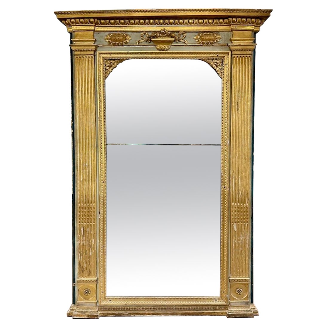 Italian Gilt Mirror From Rome For Sale