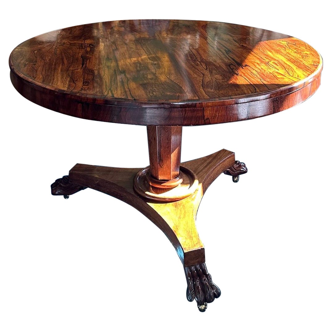 XIX Century Rosewood breakfast table For Sale