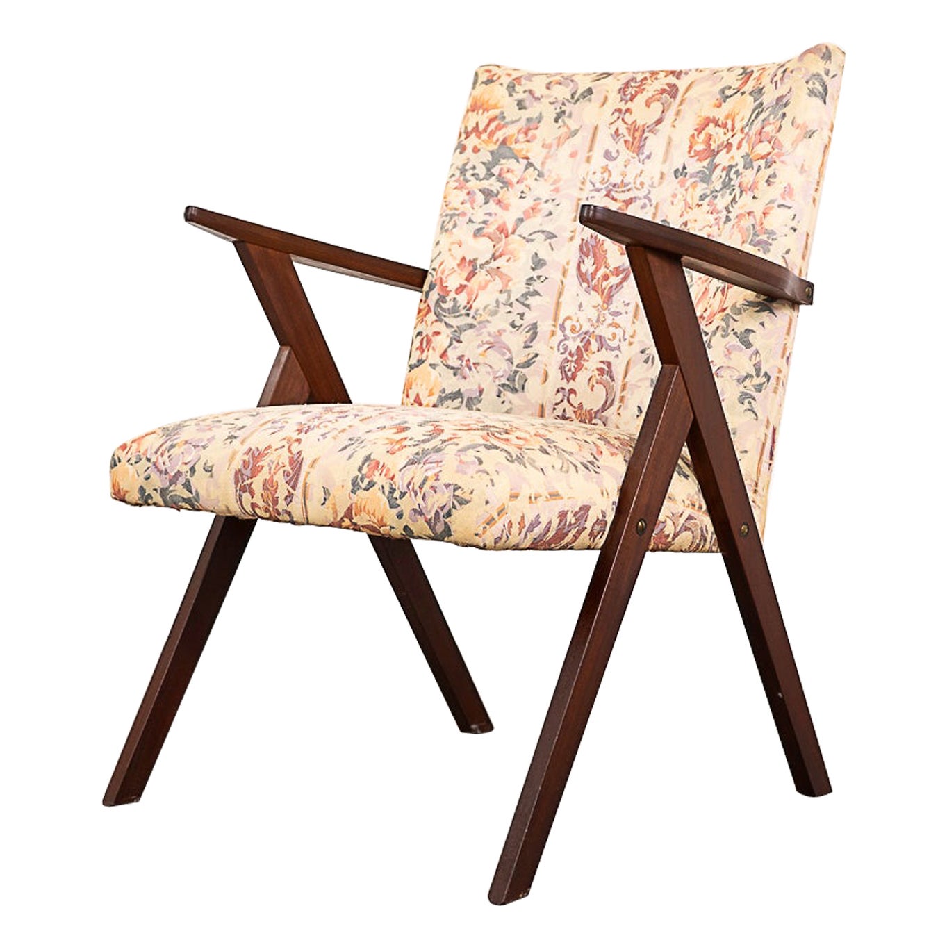 Danish Modern Teak Lounge Chair For Sale