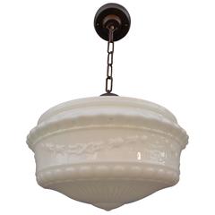 Pendant with Beautiful Glass Globe, circa 1930s
